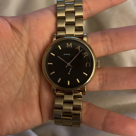 **SOLD ELSEWHERE** Marc Jacobs - Gold Watch w/ Black Face - Picture 8 of 13